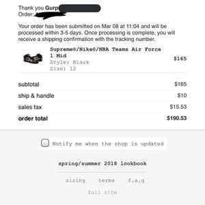 Supreme/ Nike / NBA Air Force 1’s High